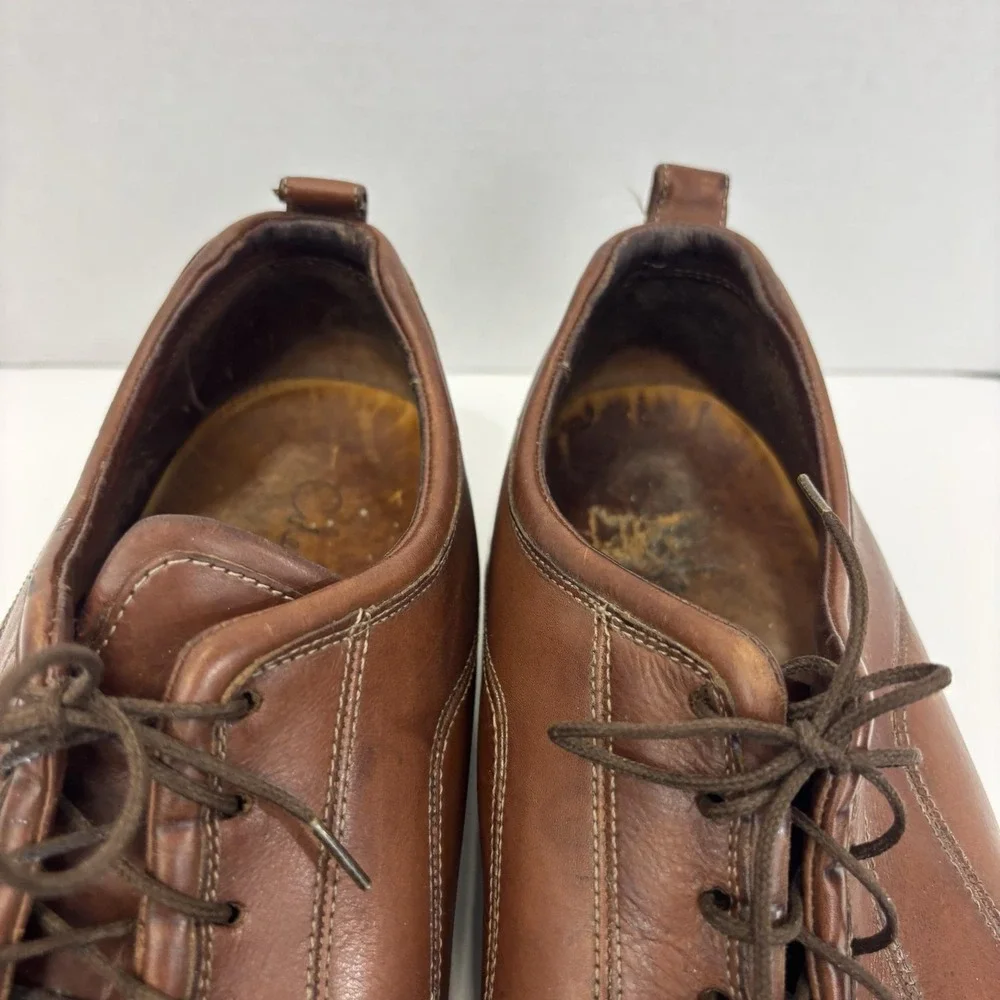 Cole Haan Air Leather Derby Dress Shoes Mens 15 Brown Formal Lace Up Preppy